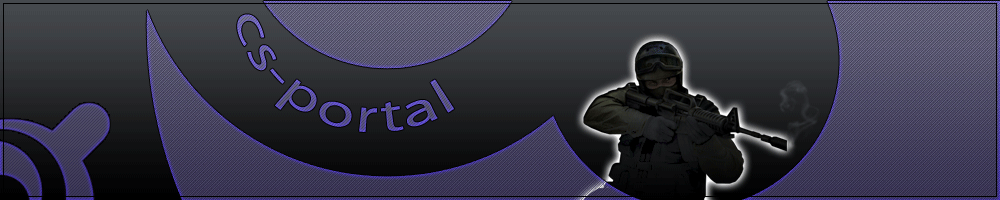 фиолетавая шапка CS-Portal с анимацией